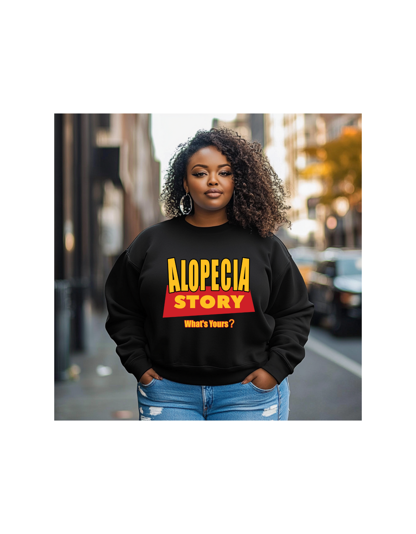 Alopecia Story: What's Your's Crew Sweatshirt
