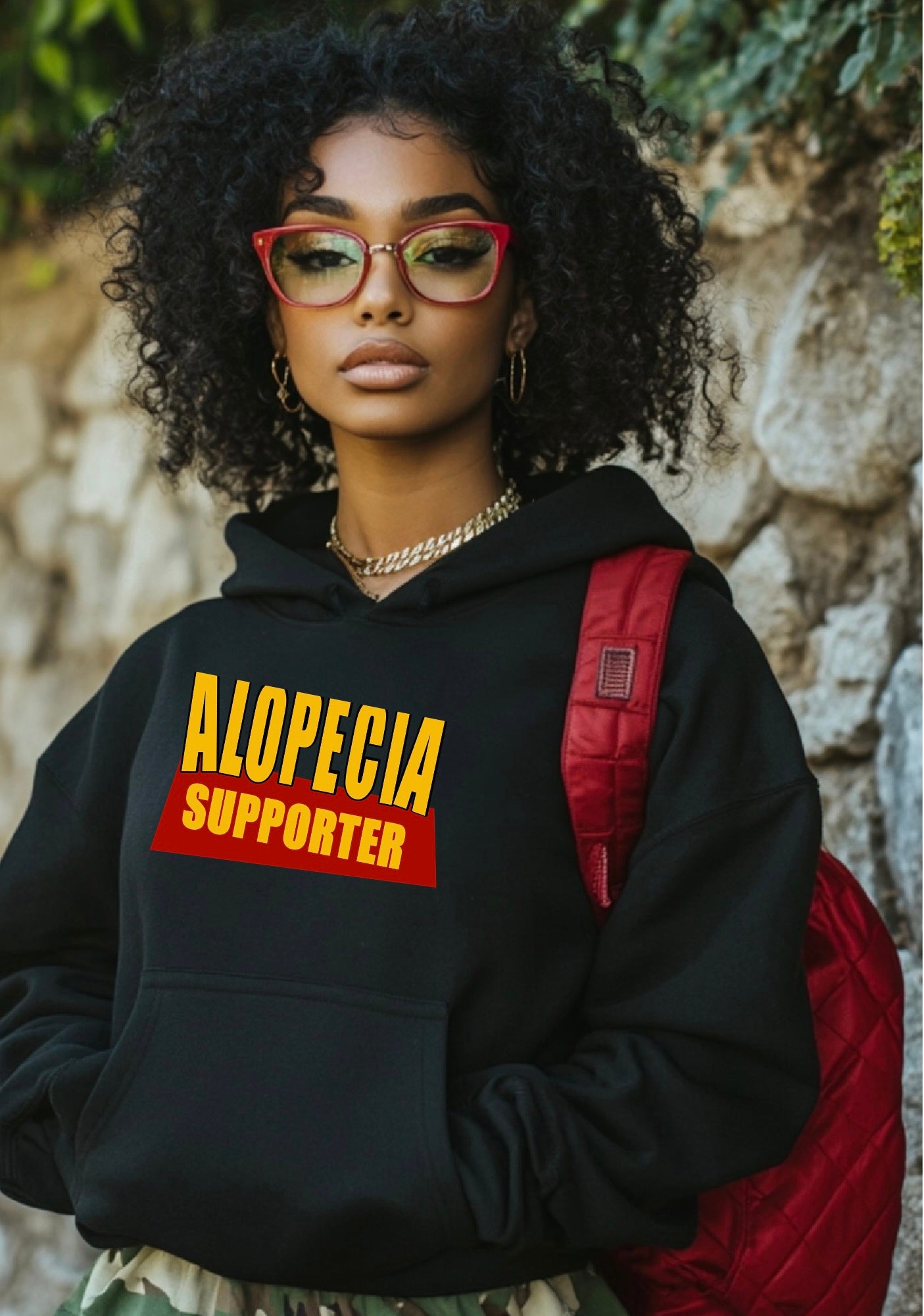Alopecia Supporter Adult Hoodie | Stand With Us