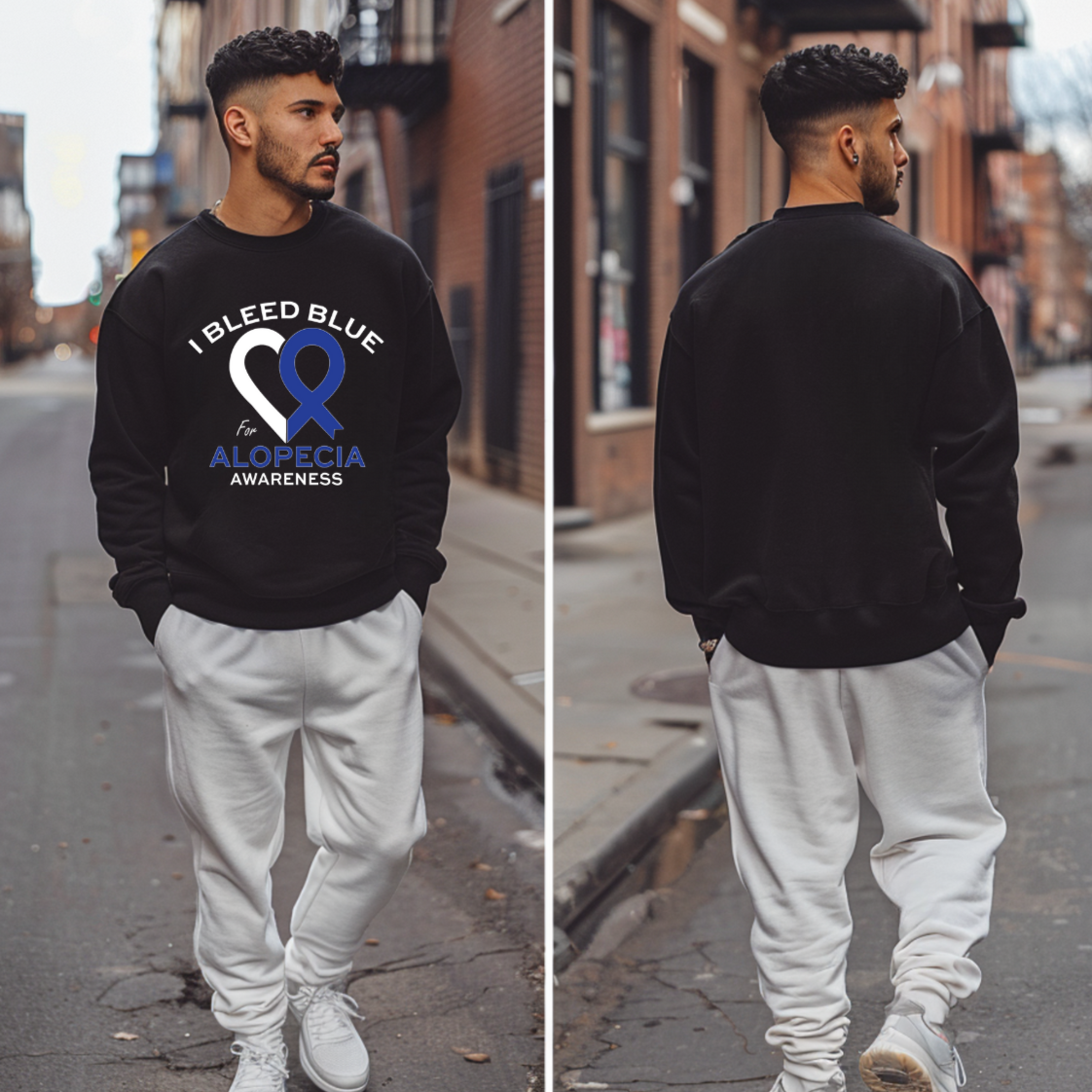 Flyology® United In Blue Alopecia Awareness Sweatshirt