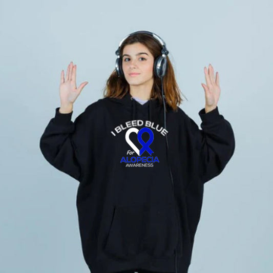 Blue Ribbon Heart Hoodie