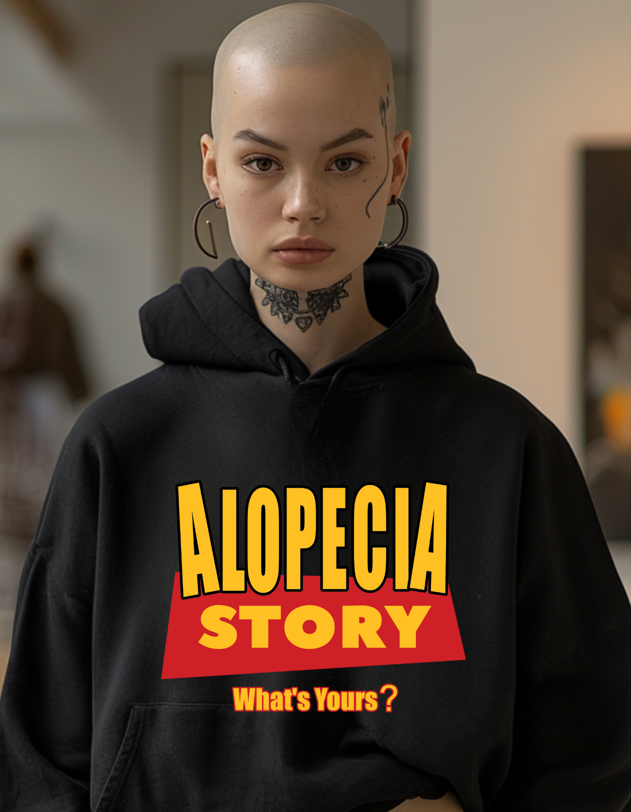 T.S.A. Alopecia Story Adult Hoodie | Tell. Share. Affirm.