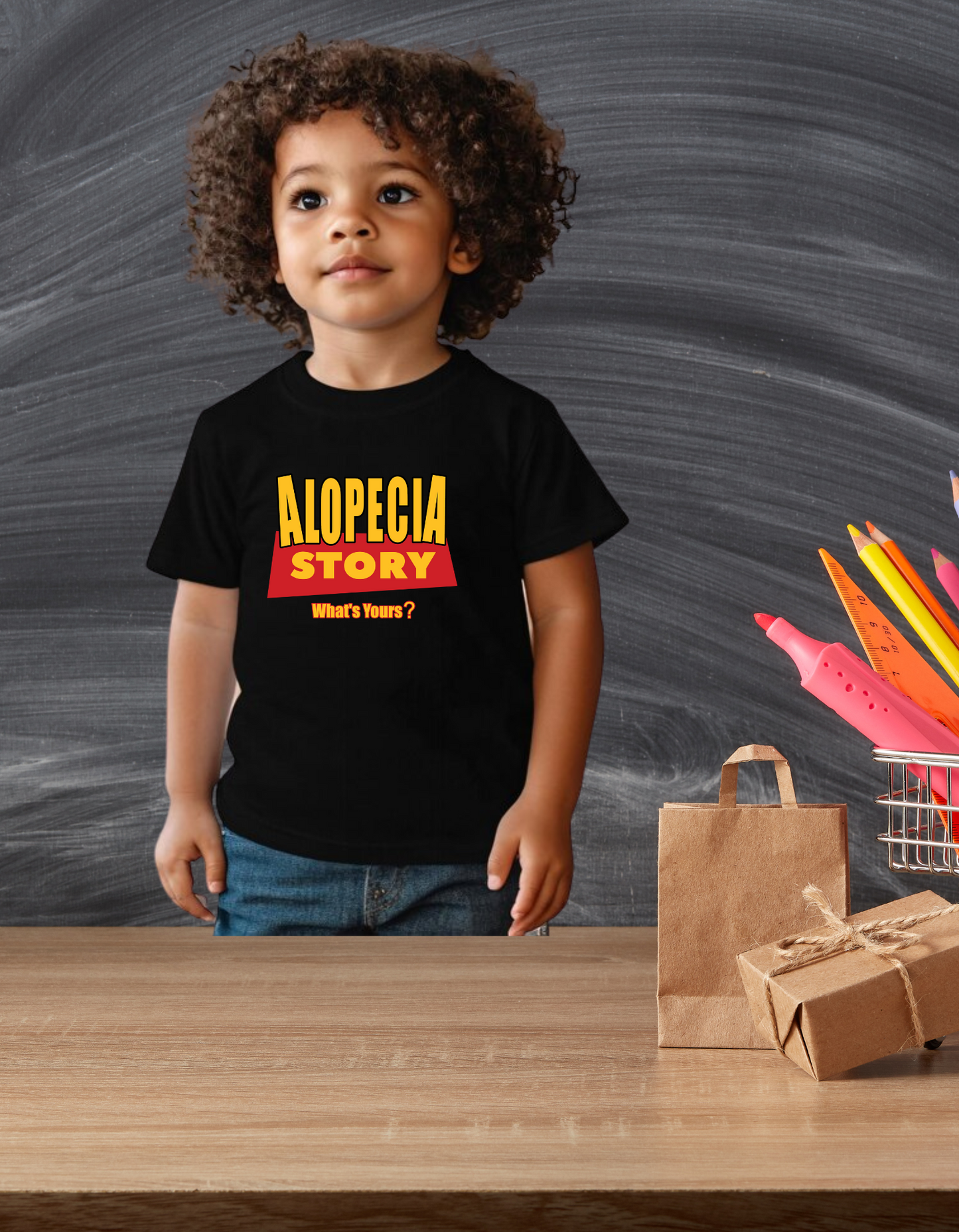 T.S.A. Alopecia Story Toddler T-Shirt | Tell. Share. Affirm.