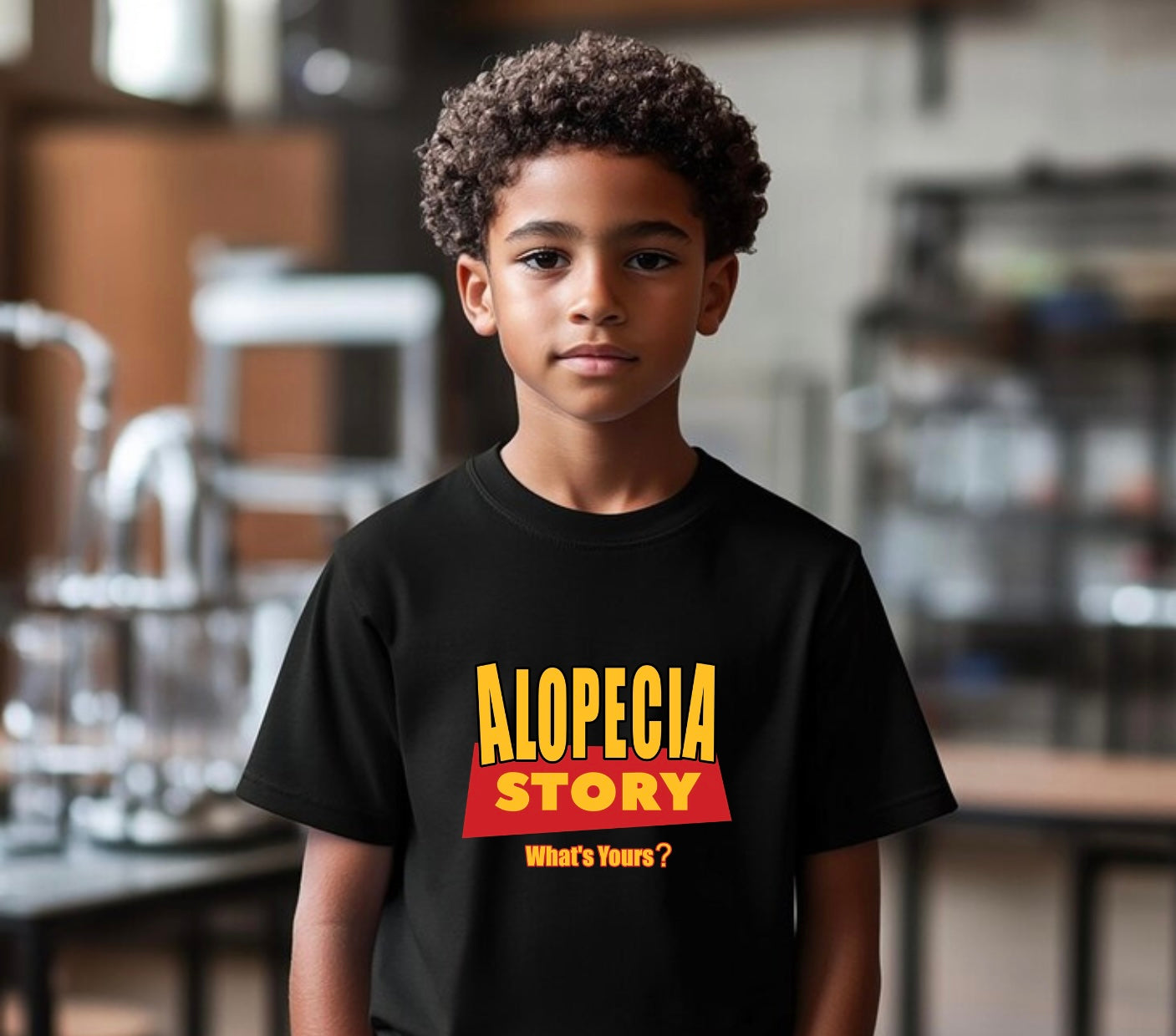 Youth Alopecia Story ~What's Yours? G.A.T.E. Tots  ~ Gentle Aware Totally Empowered Tee