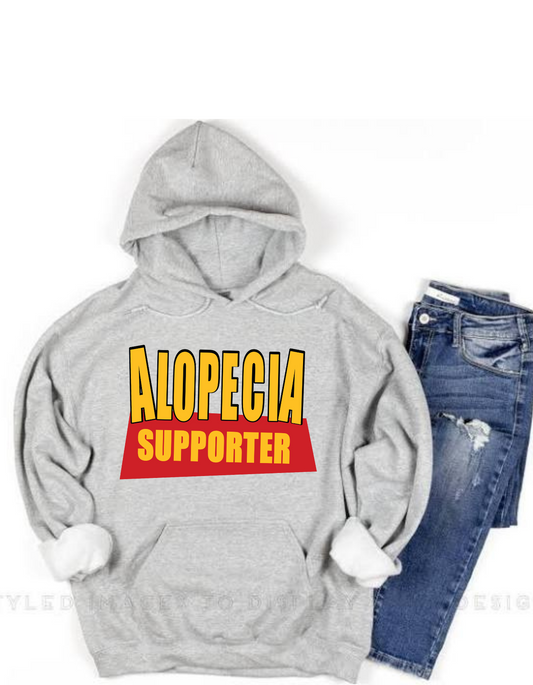 Alopecia Supporter Adult Hoodie | Stand With Us