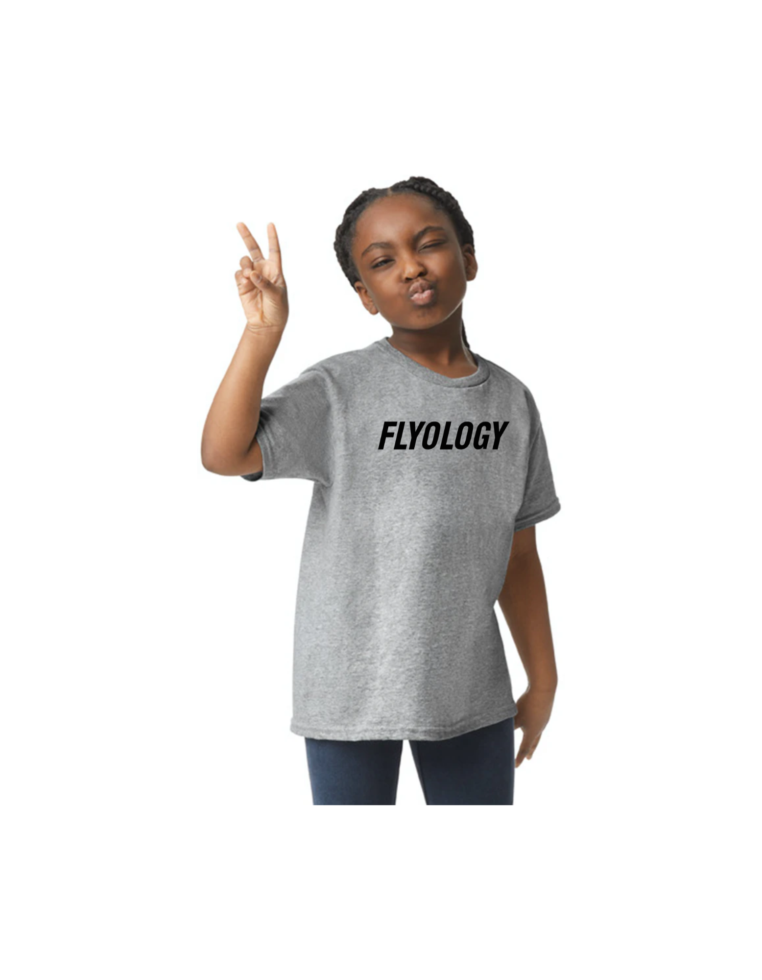 FLYLOGY FLY BEYOND THE SKY YOUTH EMPOWER SHORT SLEEVE TEE - FLYOLOGY 