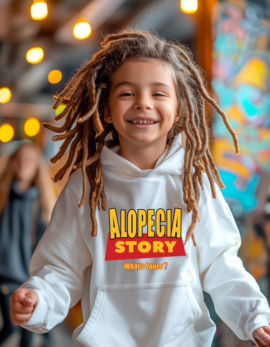 T.S.A. Alopecia Story Youth Hoodie | Tell. Share. Affirm.